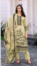 Shree Fab KT 297 Premium Viscose Maslin Suit with Designer Dupatta