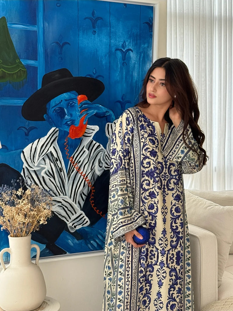 Printed Kraftan Wear By Ayeza Khan