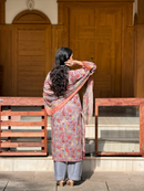 Premium Cotton Floral Print Unstitched Suit