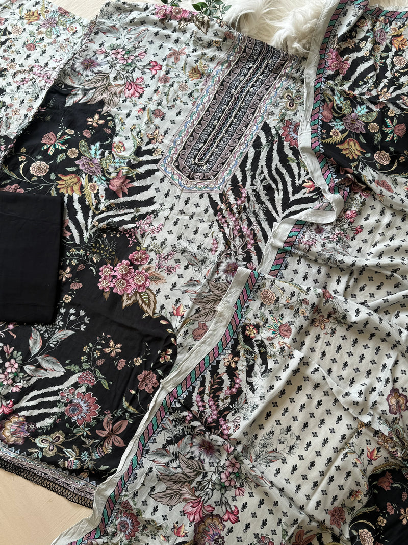 Shree Fabs KT 249 Pure Viscous Maslin Digital Print With Aari And Hand Work Readymade Pakistani Suits