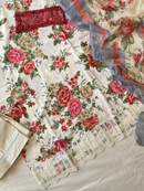 Floral Printed Cotton Pakistani Suit