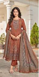 Shree Fab KT 243 Premium Viscose Maslin Suit with Designer Dupatta