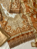 Premium Pakistani Style Embroidered Cotton Suit Set
