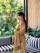 Olive Green Embroidered Pakistani Lawn Suit