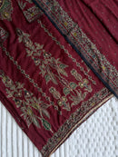 Premium Pure Viscose Maslin Digital Print Pakistani Suit with Hand Work