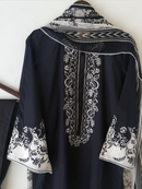 Elegant Black Pure Cotton Heavy Patch Work Pakistani Suit
