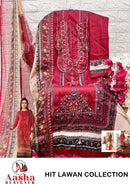 AASHA DESIGNER ASD 1074 1075 Premium Cotton Embroidered Suit