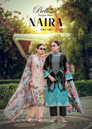 Belliza Designer Studio Naira Vol 150 Embroidered Pakistani Salwar Kameez