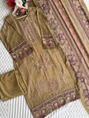 Premium Maslin Digital Print Embroidered Pakistani 3 Piece Suit
