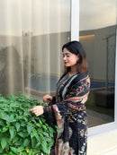 Black Lawn Printed Pakistani Suits
