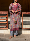 Premium Cotton Floral Print Unstitched Suit