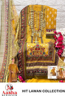 AASHA DESIGNER ASD 1074 1075 Premium Cotton Embroidered Suit