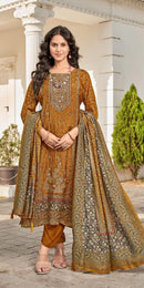 Shree Fab KT 243 Premium Viscose Maslin Suit with Designer Dupatta