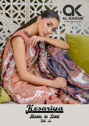 Al Karam Kesariya Magic In Print Vol 19 Karachi Dress Material