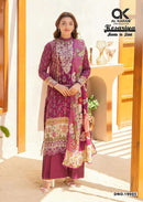 Al Karam Kesariya Magic In Print Vol 19 Karachi Dress Material