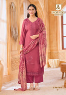 Alok Suit Desi Girl Vol-6 Premium Viscose Muslin Printed Embroidered Suit