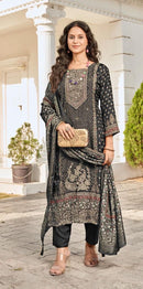 Shree Fab KT 243 Premium Viscose Maslin Suit with Designer Dupatta
