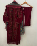 Johra Tex 165 Viscose Reyon With Self Embroidery Worked Pakistani Suits