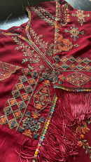 Durefishan Lawn Set Emboridery Work Pakistani Suits