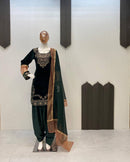 LG 2032 Luxury Velvet Embroidered Kurta Salwar 3-Piece Set