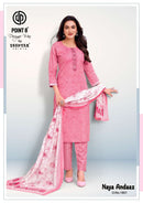 Deeptex Prints Naya Andaaz Vol 18 Cotton Embroiderd Kurti Pant With Dupatta