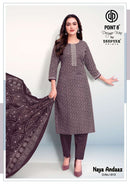 Deeptex Prints Naya Andaaz Vol 18 Cotton Embroiderd Kurti Pant With Dupatta