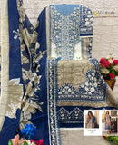 ALZOHAIB AZ 1361 1362 Pure Cotton Pakistani Concept Suit with Patch Work