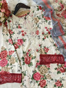 Floral Printed Cotton Pakistani Suit