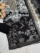 Black & White Printed Lawn Outfit