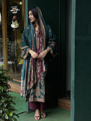 Premium Pure Viscose Maslin Digital Print Unstitched Pakistani Dress Material