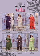Mittoo Aaika Premium Viscose Embroidered Stitched Suit