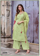Mittoo Aaika Premium Viscose Embroidered Stitched Suit