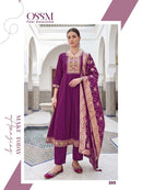 OSSM Resham Vol 3 Roman Silk Embroidered Work Suit