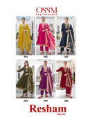 OSSM Resham Vol 3 Roman Silk Embroidered Work Suit