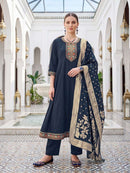 OSSM Resham Vol 3 Roman Silk Embroidered Work Suit