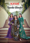 Romani Needle Wonder Vol 14 Embroidered Pakistani Suit