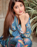 Vs Fashion 12083 C Pure Cambric Cotton Digital Print Cord Set