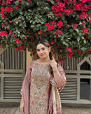 Designer Pure Muslin Embroidered Pakistani Suit