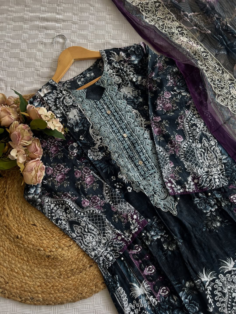 Taj Creations 601 Pure Cotton Readymade Pakistani suit