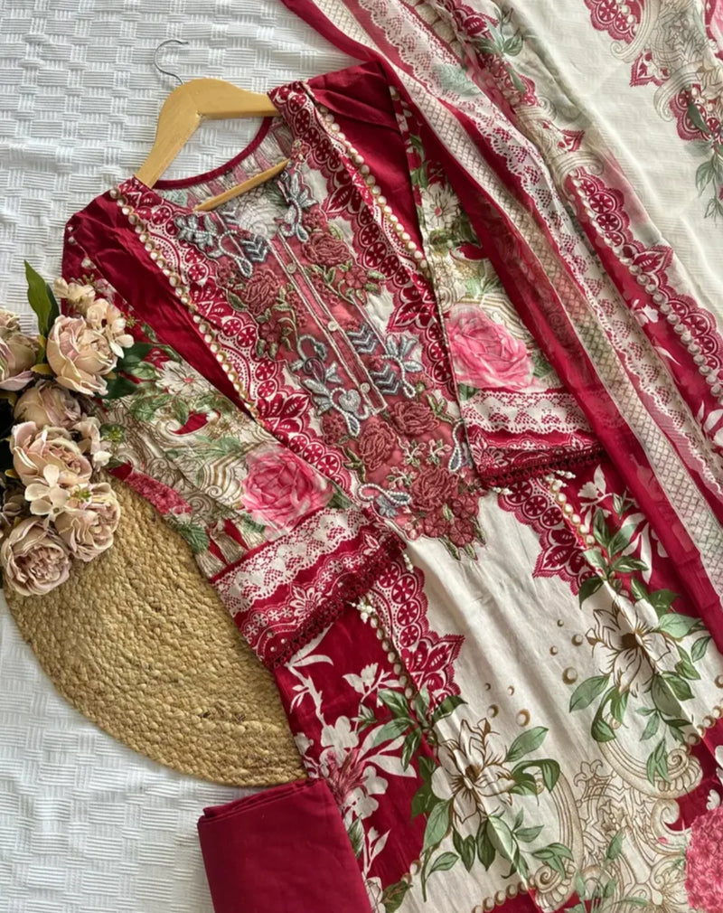 Aasha Designer 1173 Luxury Floral Lawn Collection