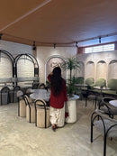 Gulzaar Maroon Kameez with Ivory Farshi Shalwar