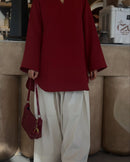 Gulzaar Maroon Kameez with Ivory Farshi Shalwar