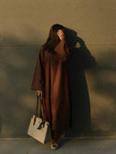 Elegant Brown Rayon Farshi Salwar