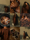 Elegant Brown Rayon Farshi Salwar