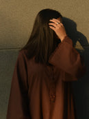 Elegant Brown Rayon Farshi Salwar