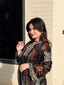Premium Black Floral Pakistani Suit