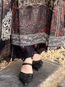Premium Black Floral Pakistani Suit