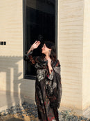 Premium Black Floral Pakistani Suit