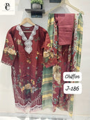 Sapphire J 186 C Lawn Cotton With Patch Work With Multiple Patches Pakistani Suits