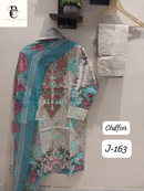 Sapphire J 163 Lawn Cotton With Patch Work With Readymade Pakistani Pret